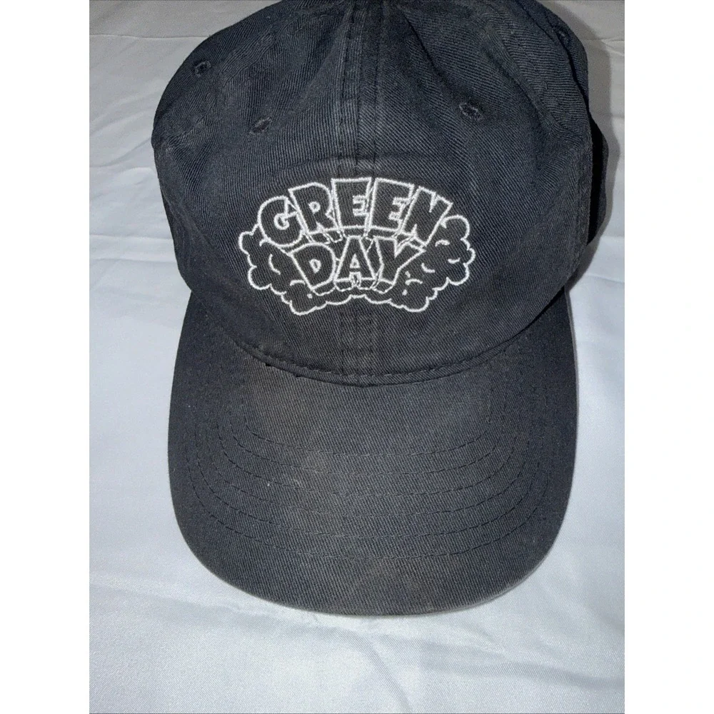 Green Day Embroidered Hat/Cap Retro Y2K Black Hat Snap Back